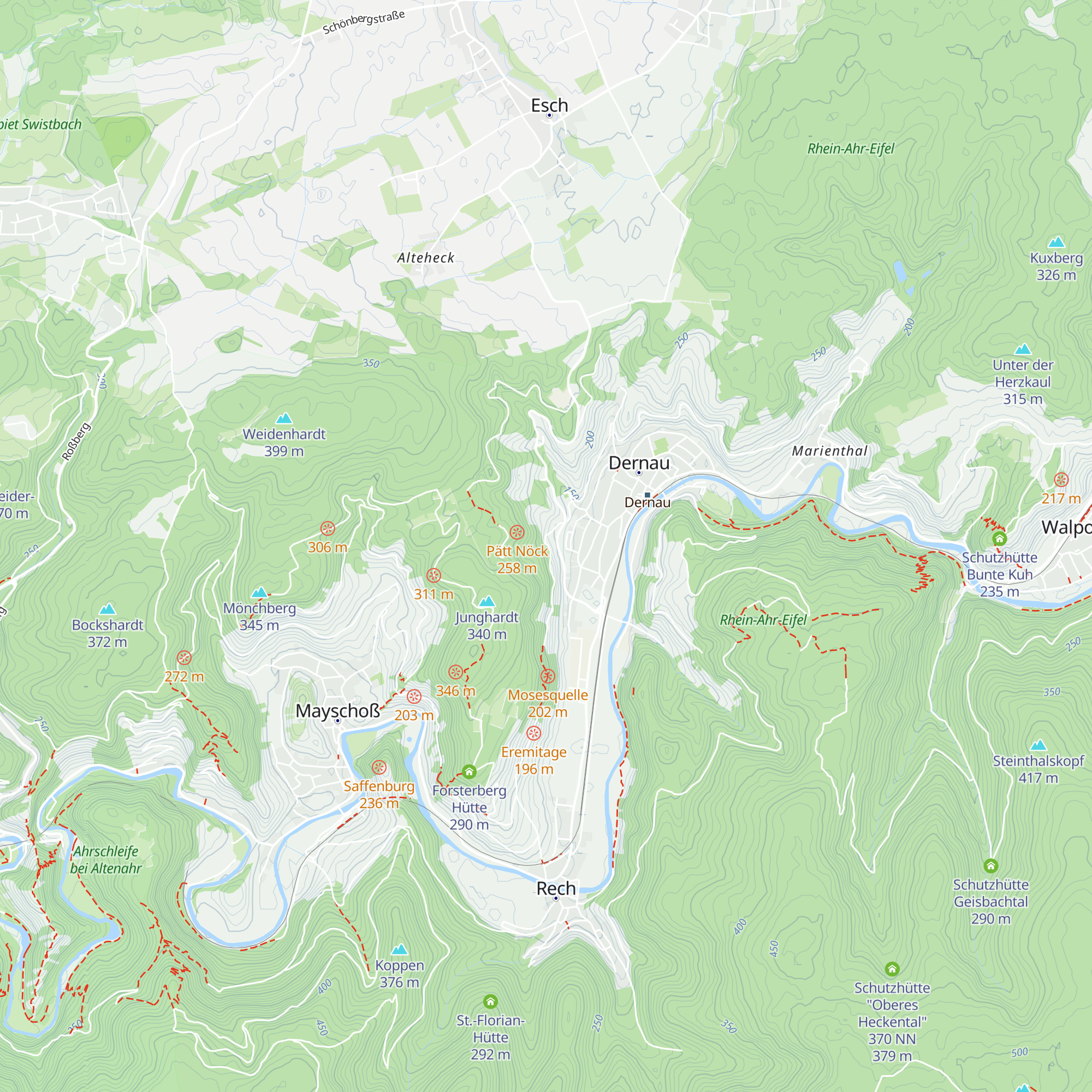 Dr. Karl Näkel Hütte map