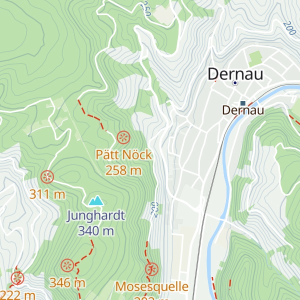 Map of Dr. Karl Näkel Hütte