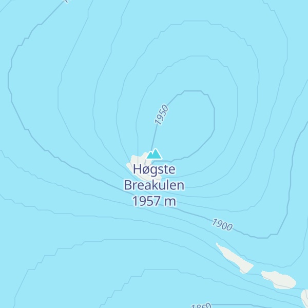 Map of Høgste Breakulen