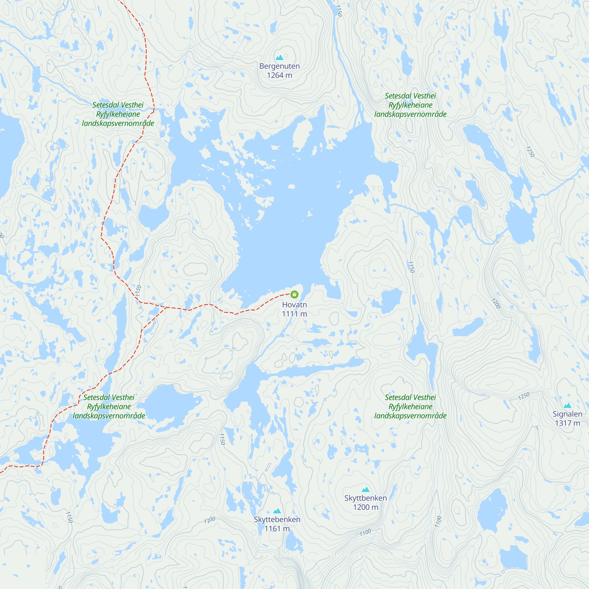 Hovatn map
