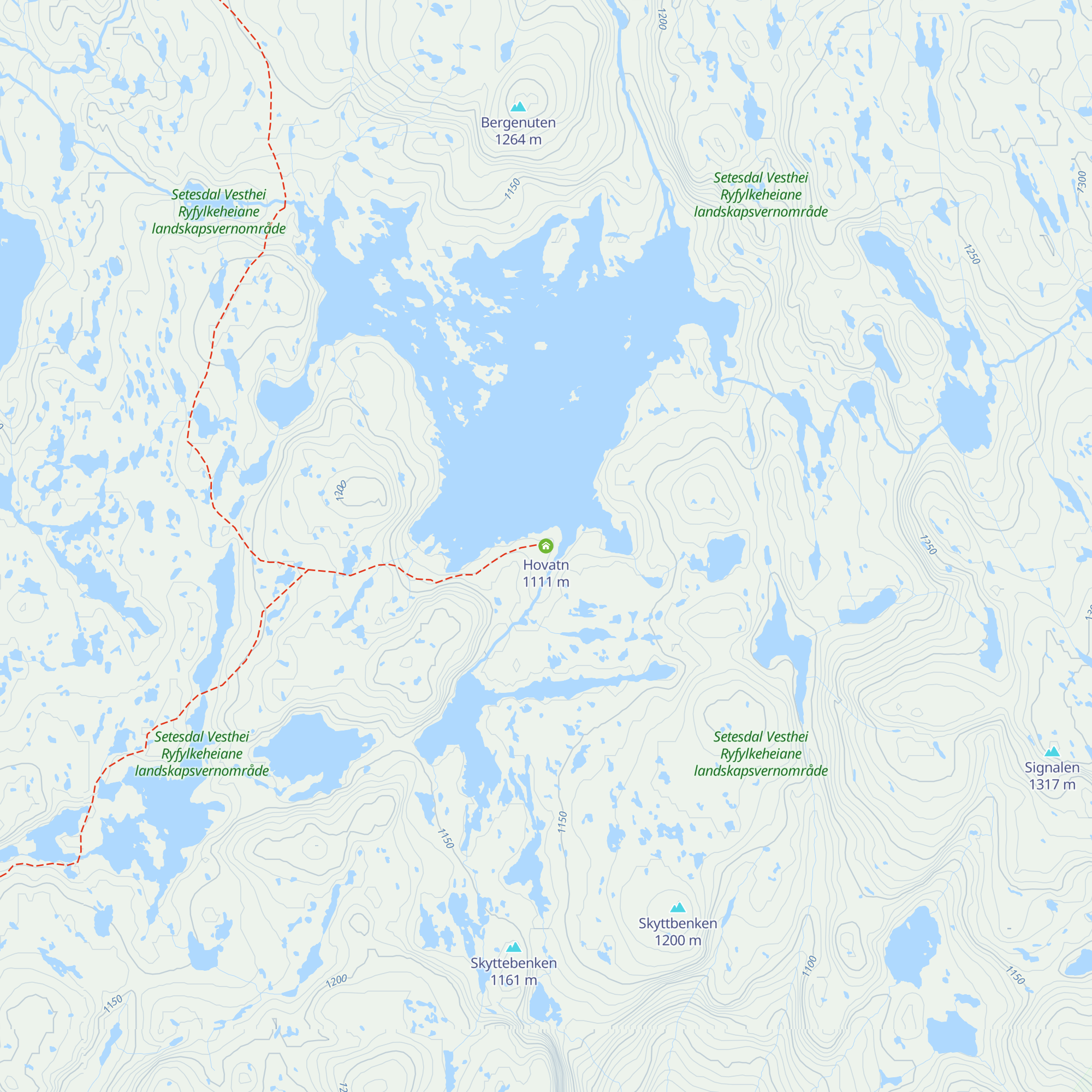 Hovatn map