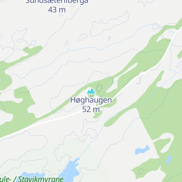 Map of Høghaugen