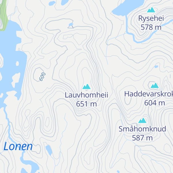 Map of Lauvhomheii