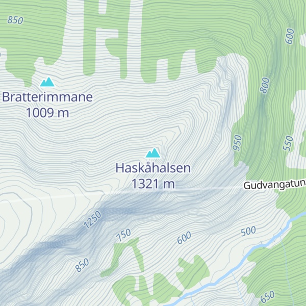 Map of Haskåhalsen