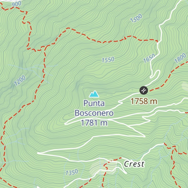 Map of Punta Bosconero