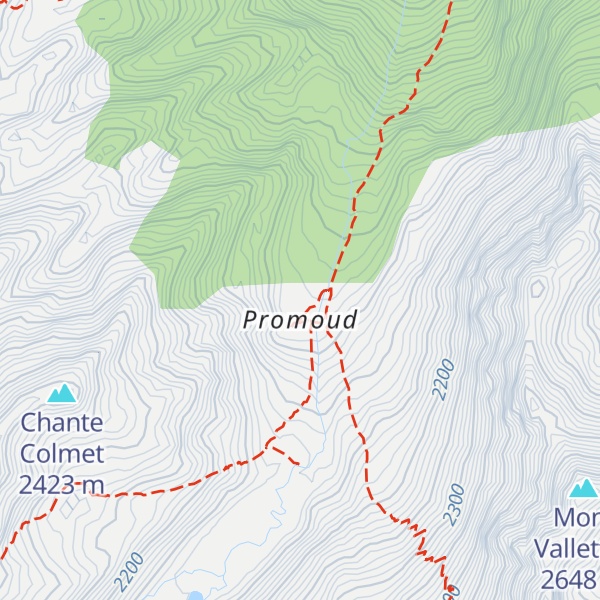 Map of Ex Bivacco Promoud