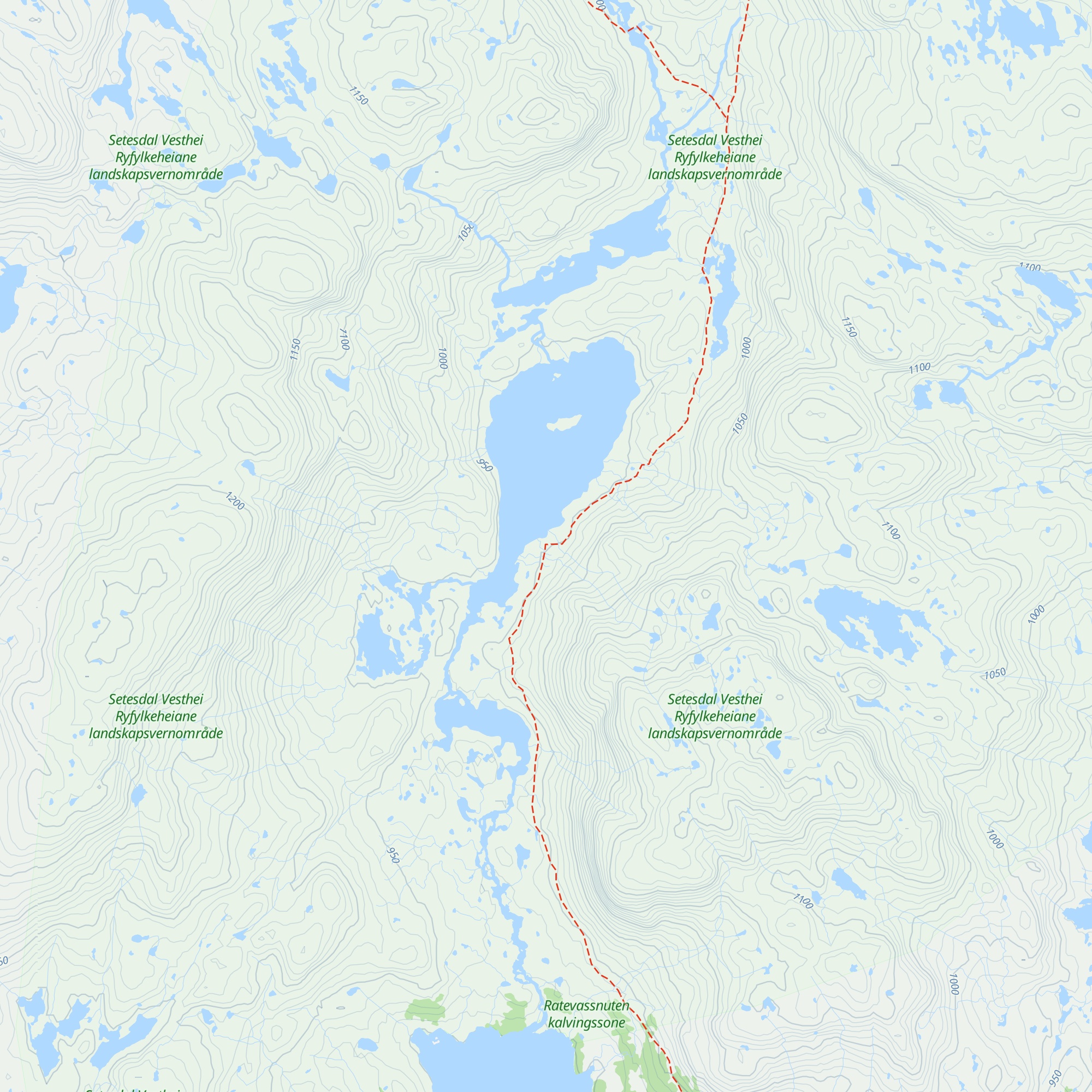 Kringlevatn map