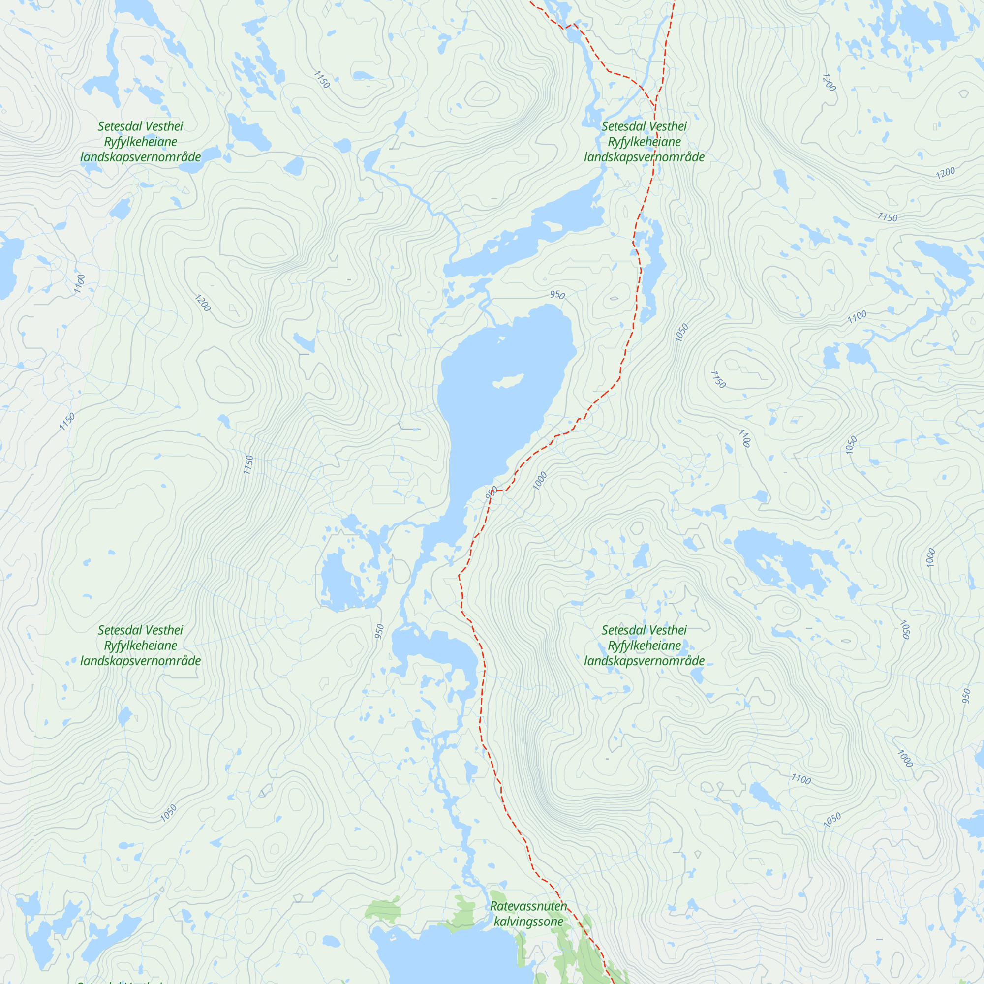 Kringlevatn map