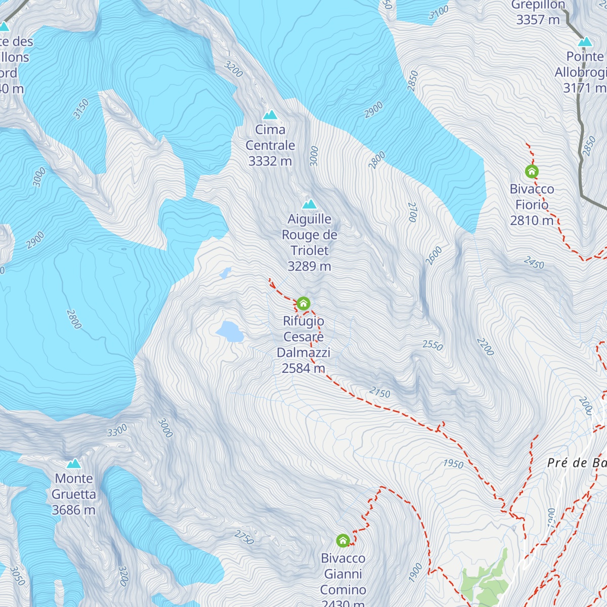 Rifugio Cesare Dalmazzi map