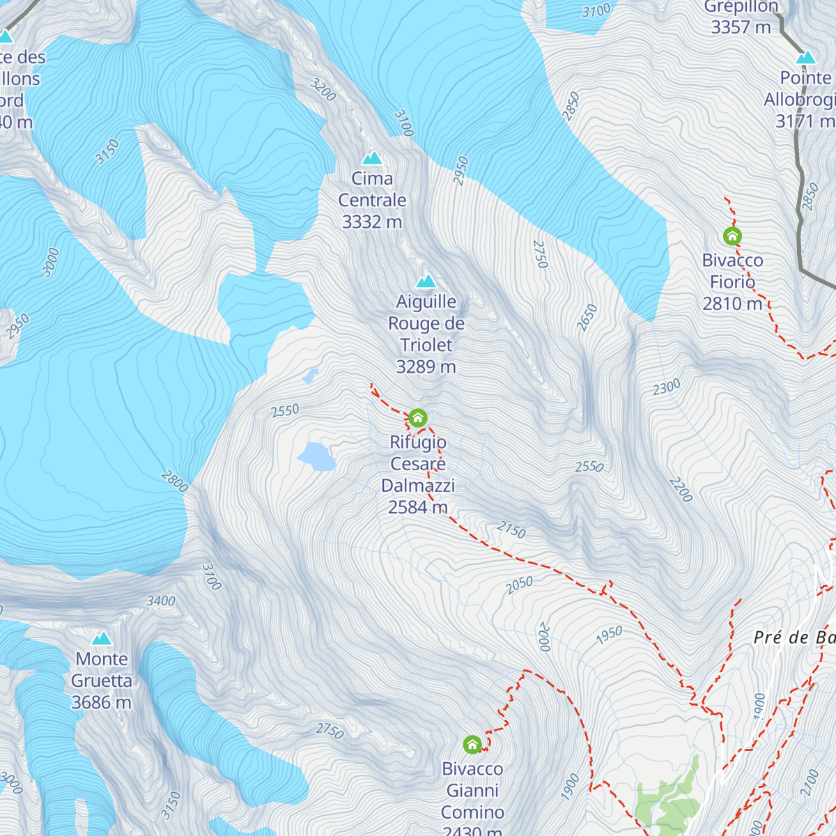 Rifugio Cesare Dalmazzi map
