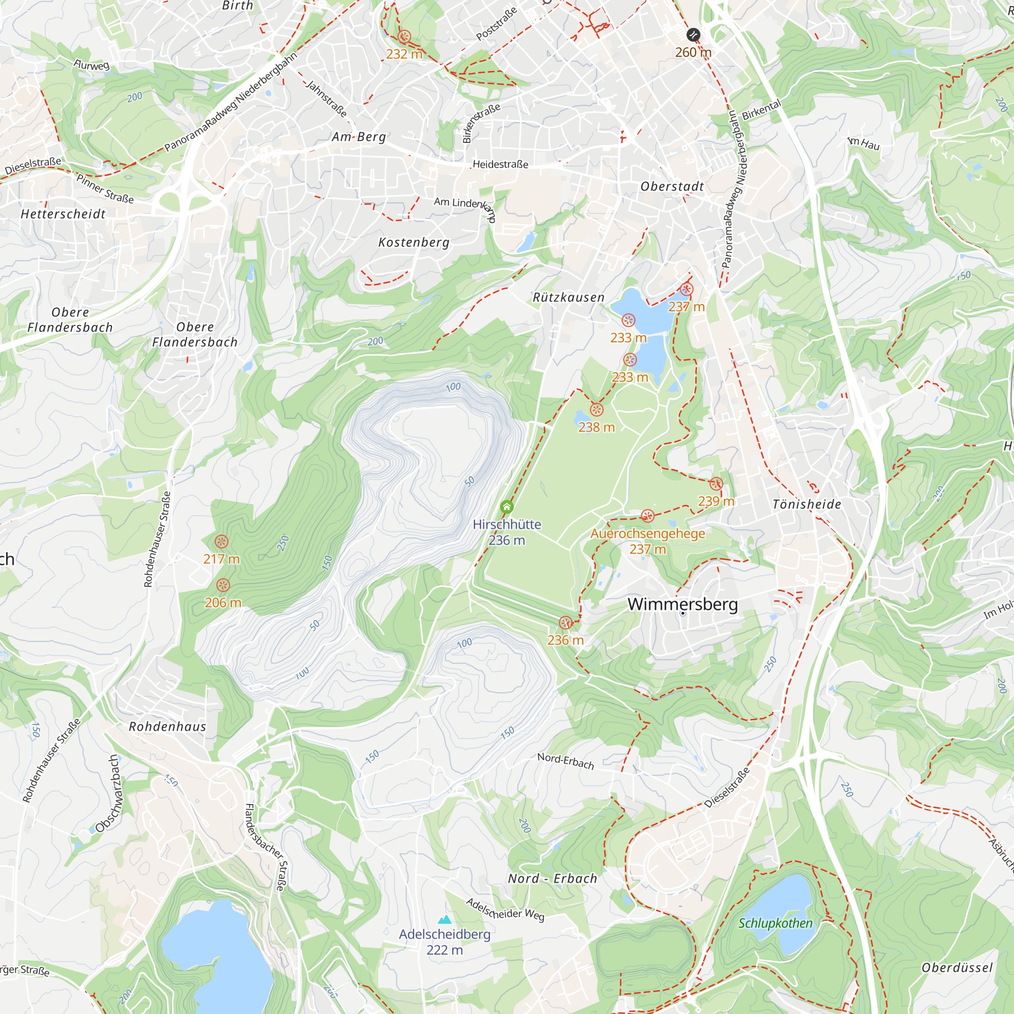 Hirschhütte map