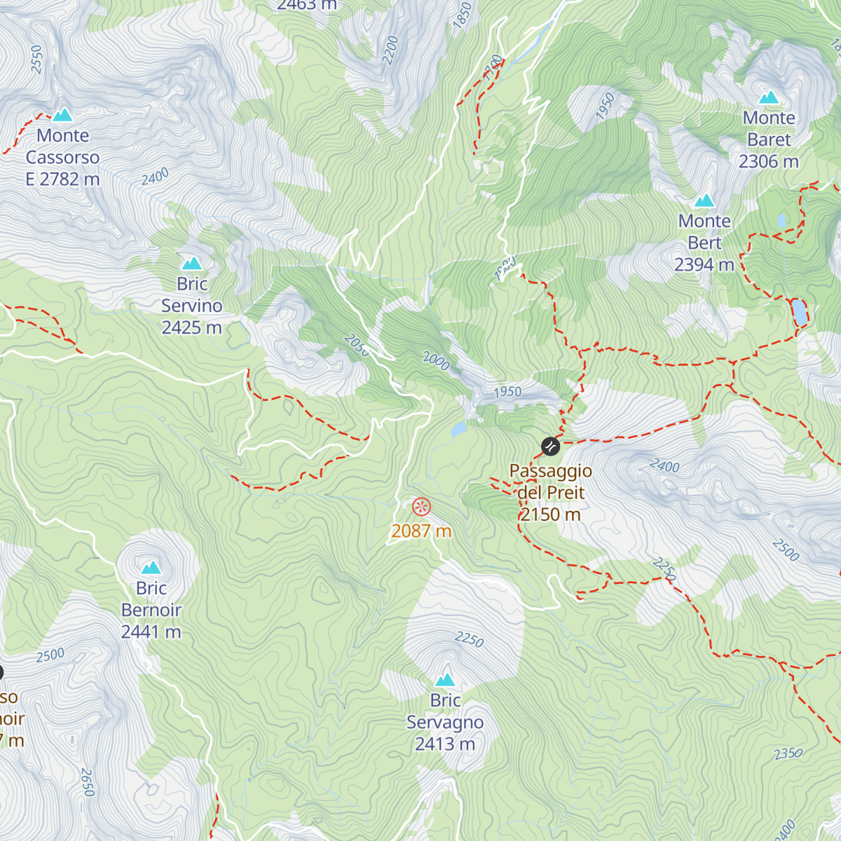 Agriturismo La Meja map