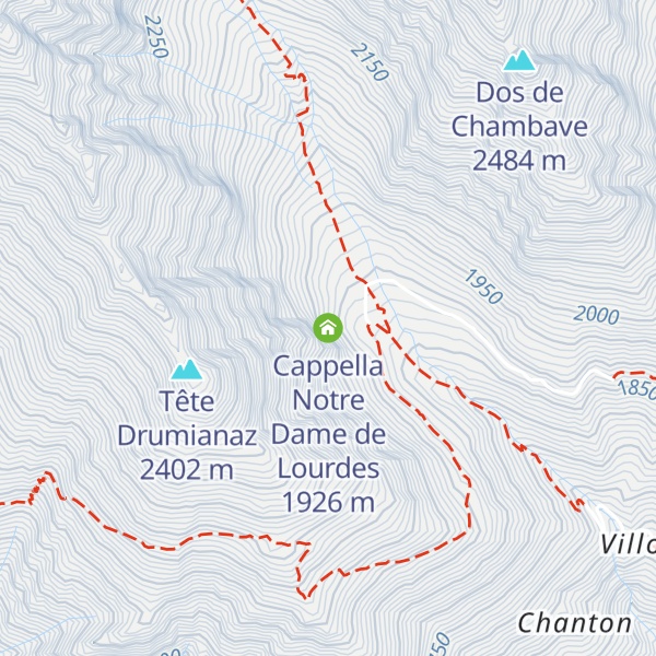 Map of Cappella Notre Dame de Lourdes