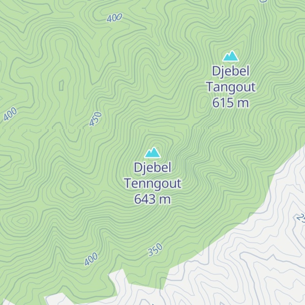 Map of Djebel Tenngout