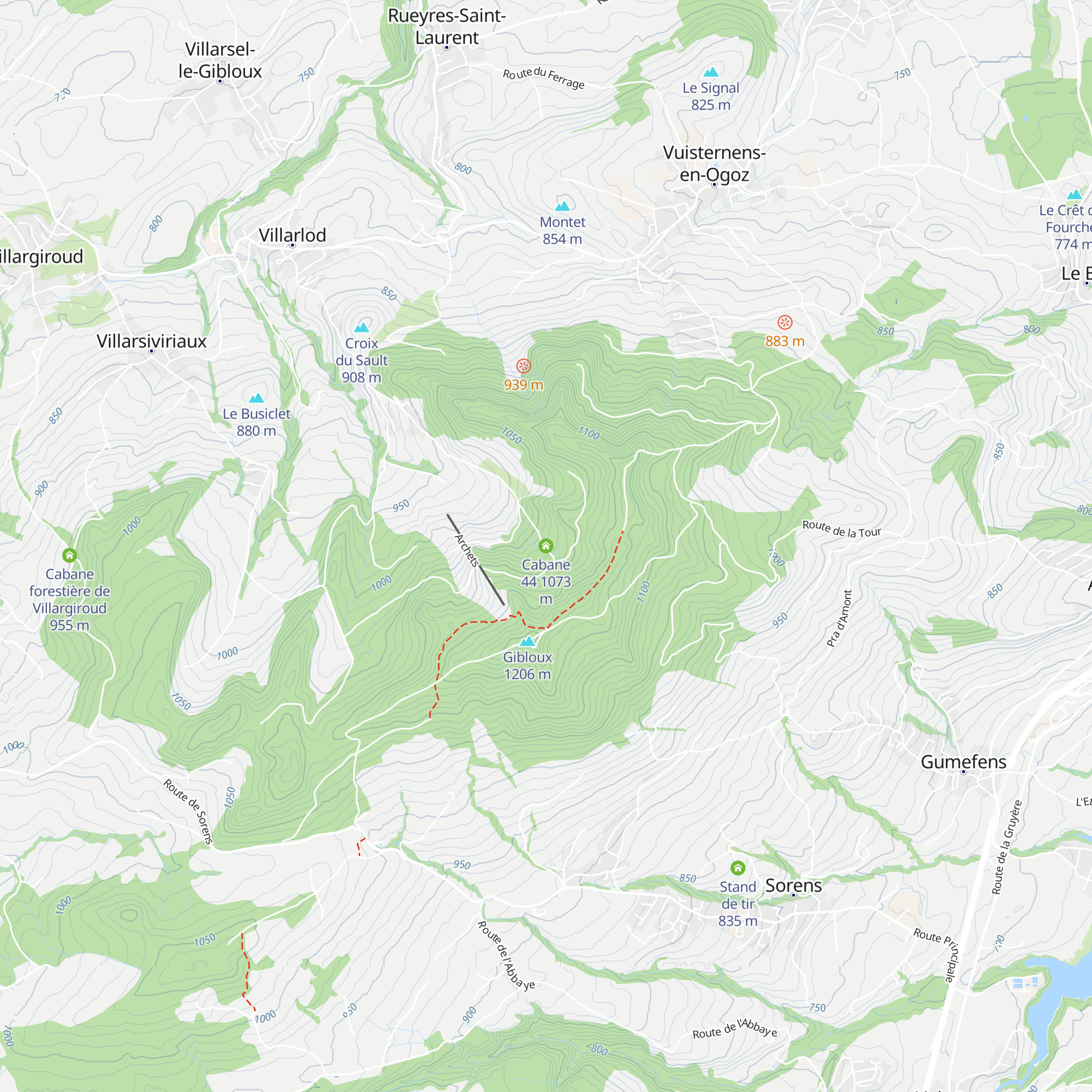 Cabane 44 map
