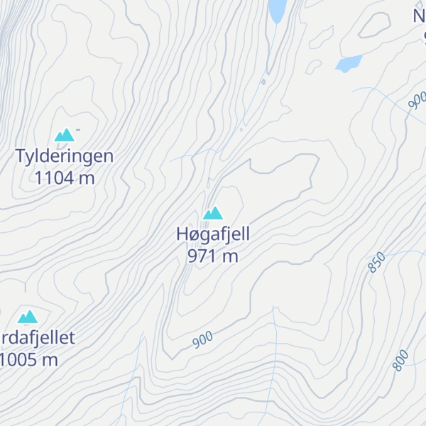 Map of Høgafjell