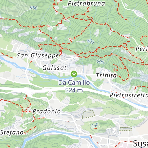 Map of Da Camillo