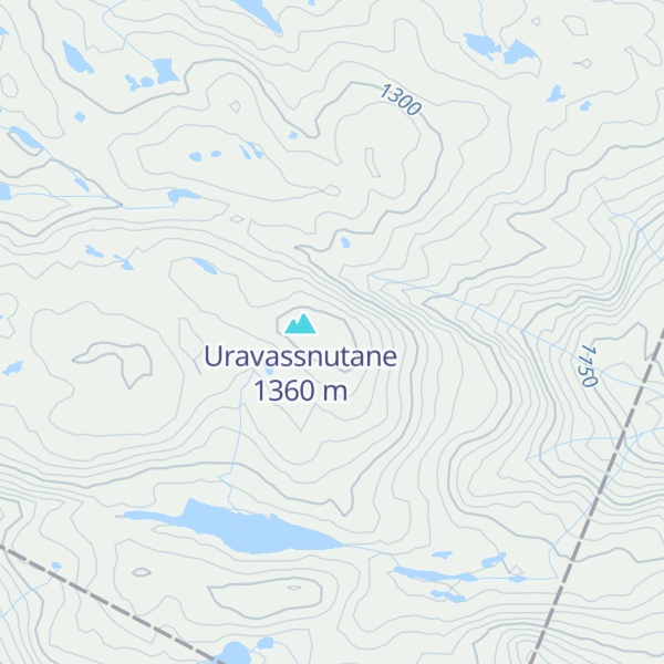 Map of Urdavassnutane