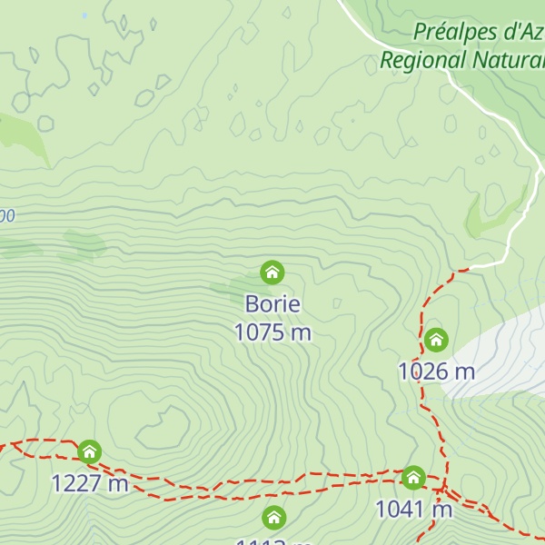Map of Borie