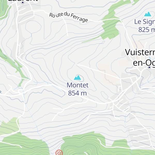 Map of Montet