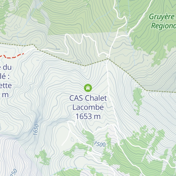 Map of CAS Chalet Lacombe