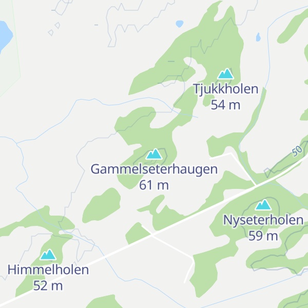 Map of Gammelseterhaugen