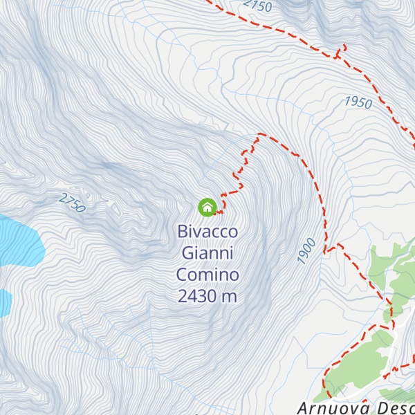 Map of Bivacco Gianni Comino