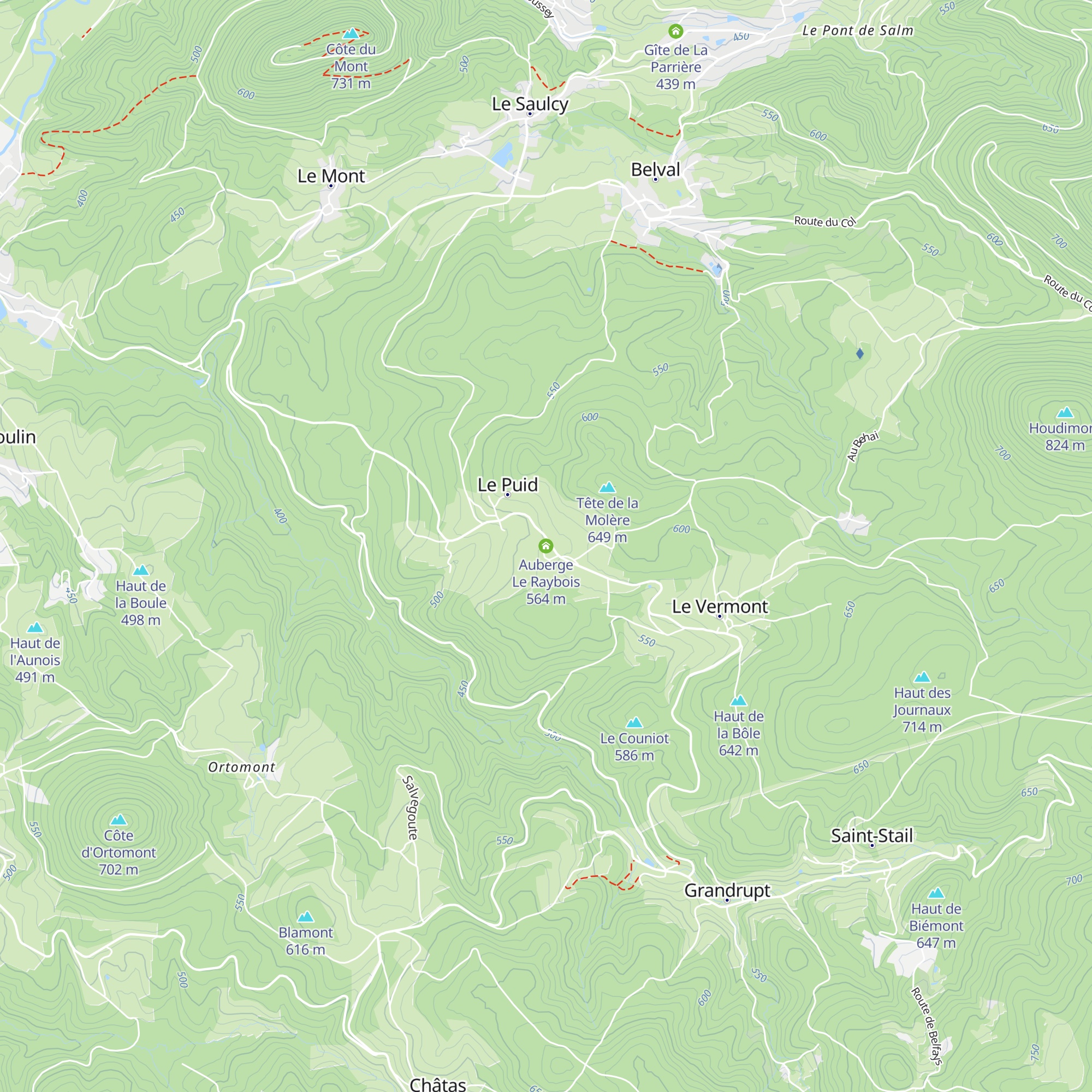 Auberge Le Raybois map