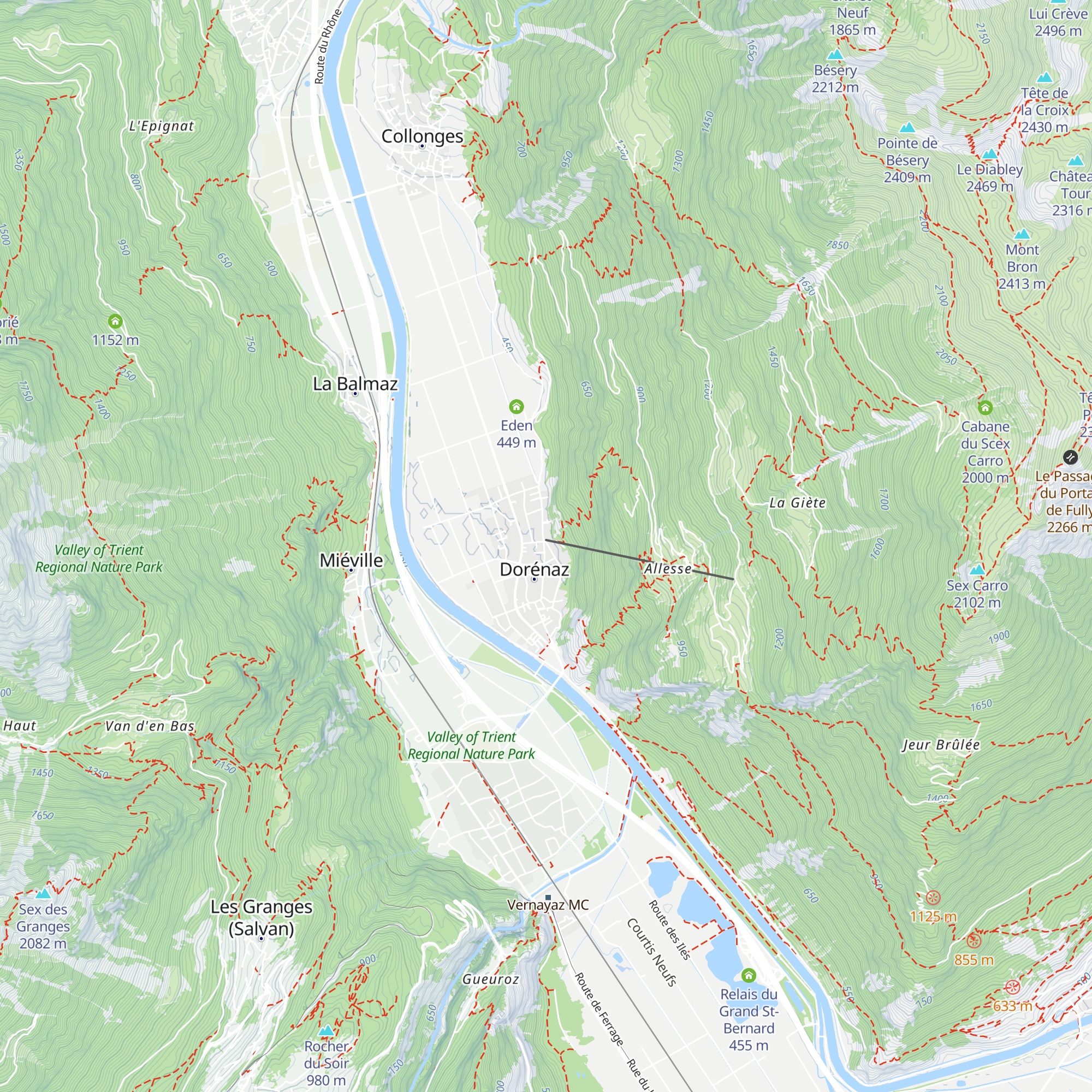 La Rose Rouge map