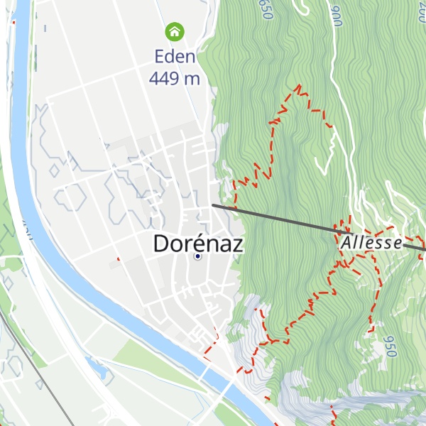 Map of La Rose Rouge