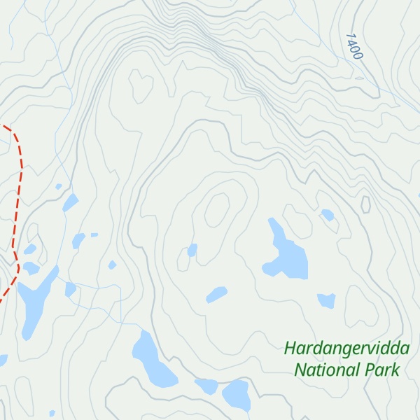 Map of Hårteigshæane