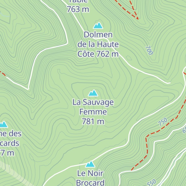 Map of La Sauvage Femme