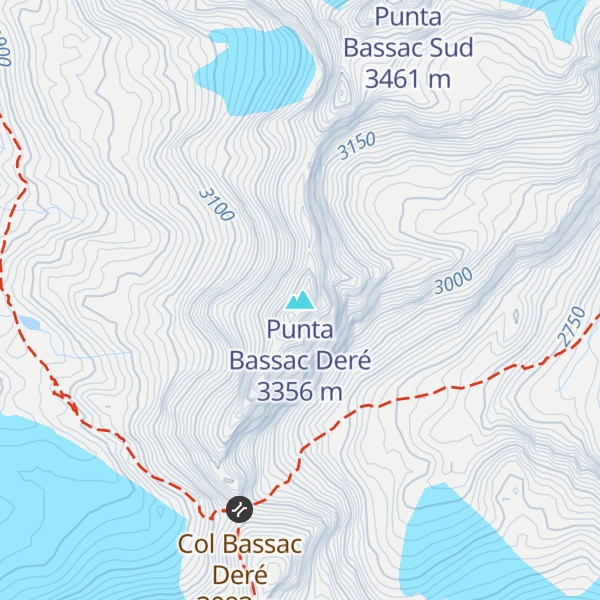 Map of Punta Bassac Deré
