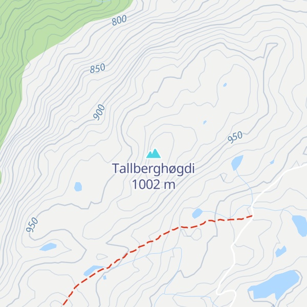 Map of Tallberghøgdi