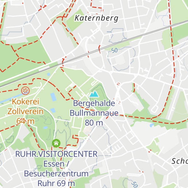 Map of Bergehalde Bullmannaue