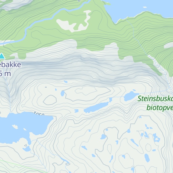 Map of Flatstøylfjellet