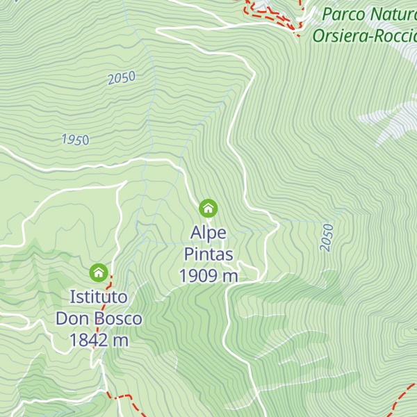 Map of Alpe Pintas