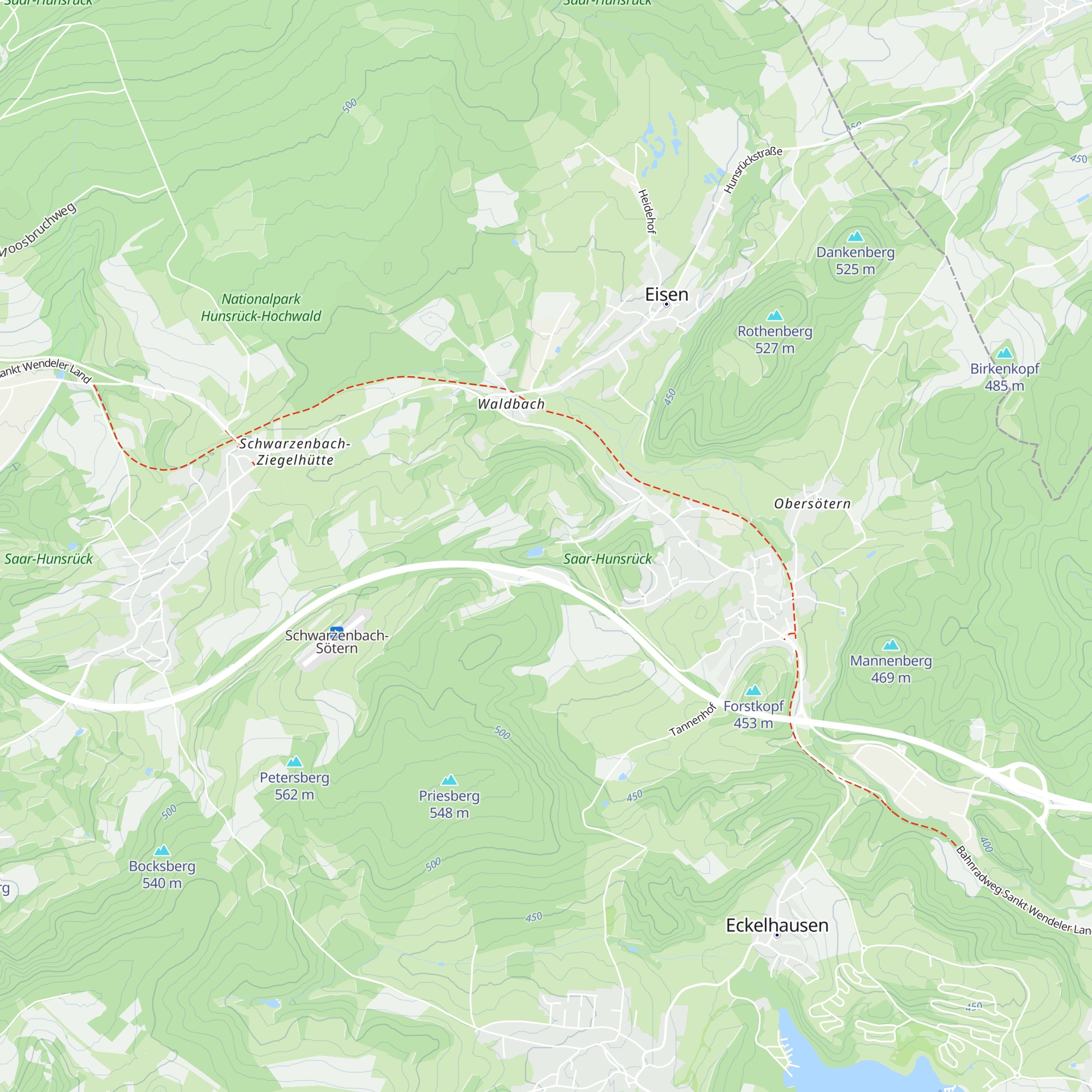 Hütte map