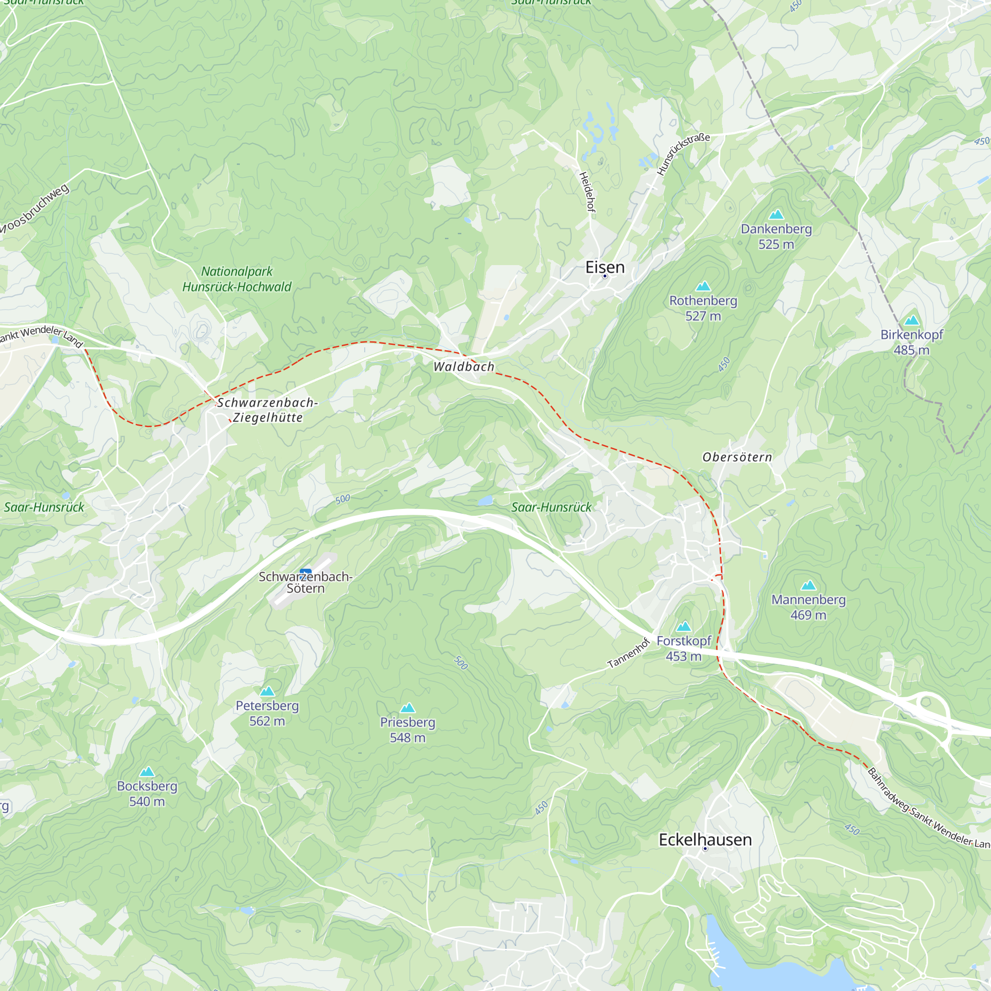 Hütte map