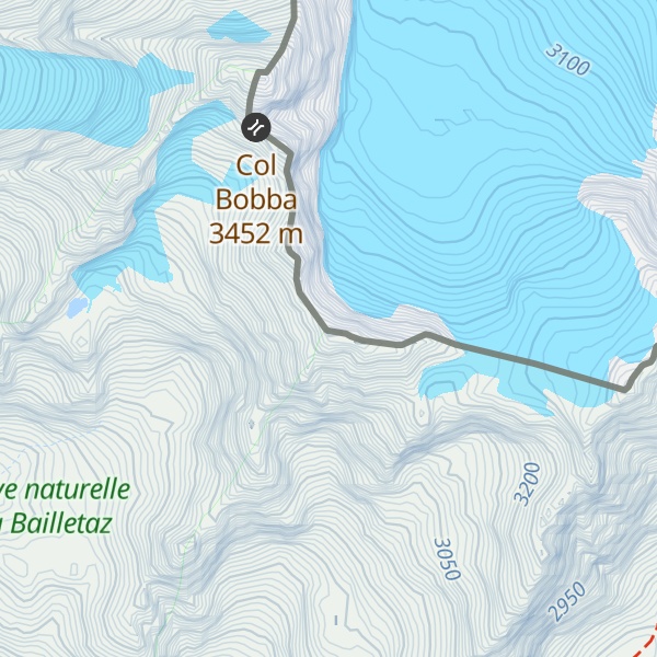 Map of Pointe Sud du Couart Dessus