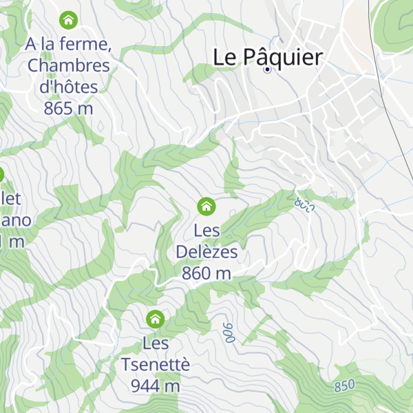 Map of Les Delèzes