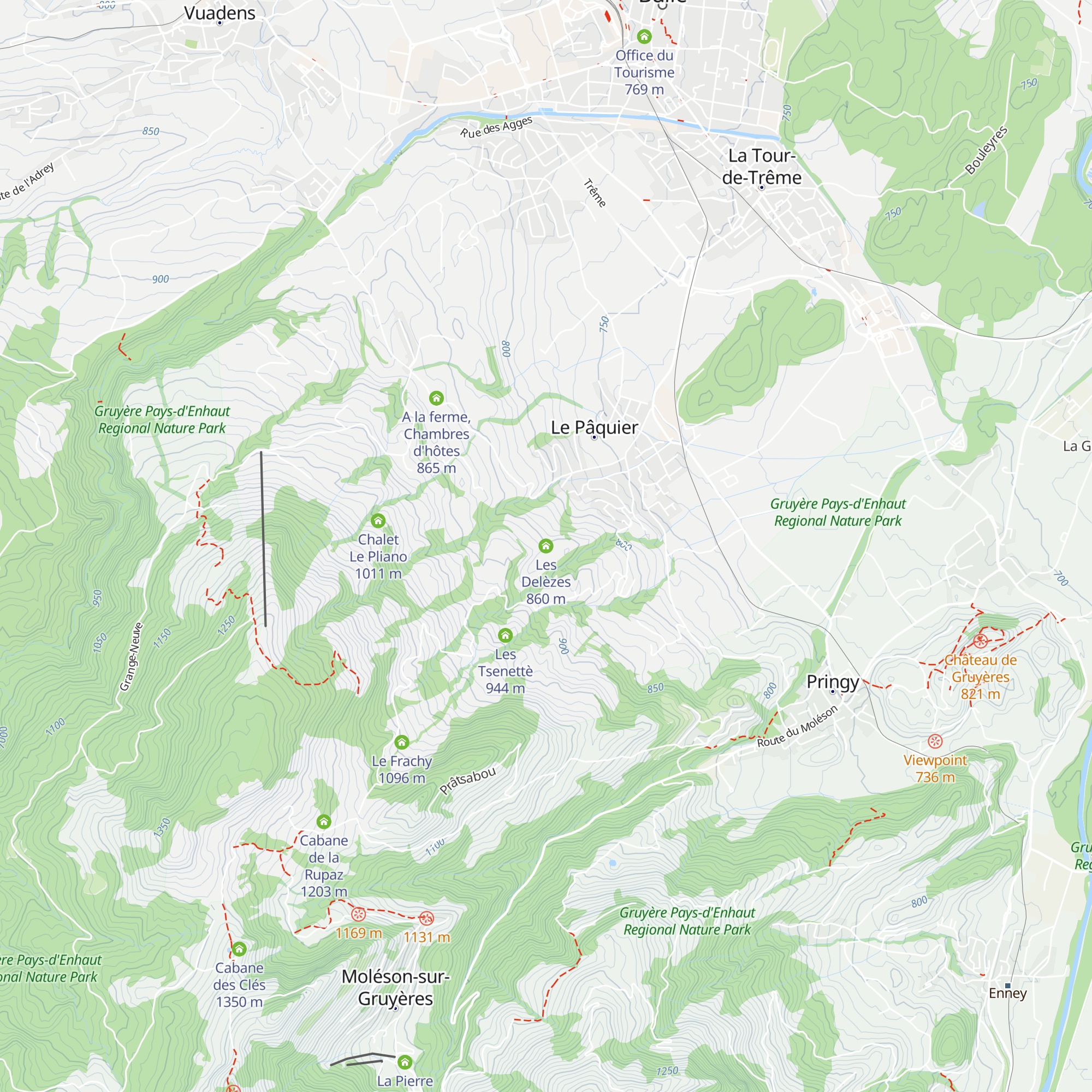 Les Delèzes map