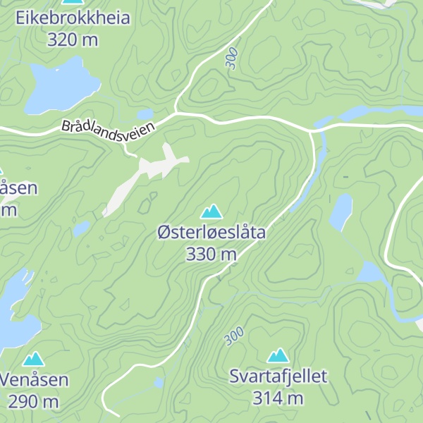 Map of Østerløeslåta