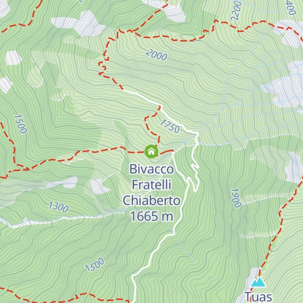 Map of Bivacco Fratelli Chiaberto