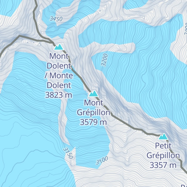 Map of Mont Grépillon