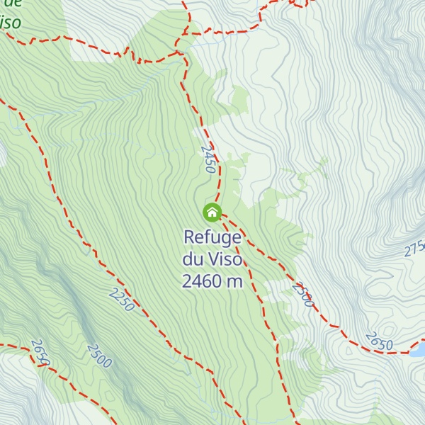 Map of Refuge du Viso