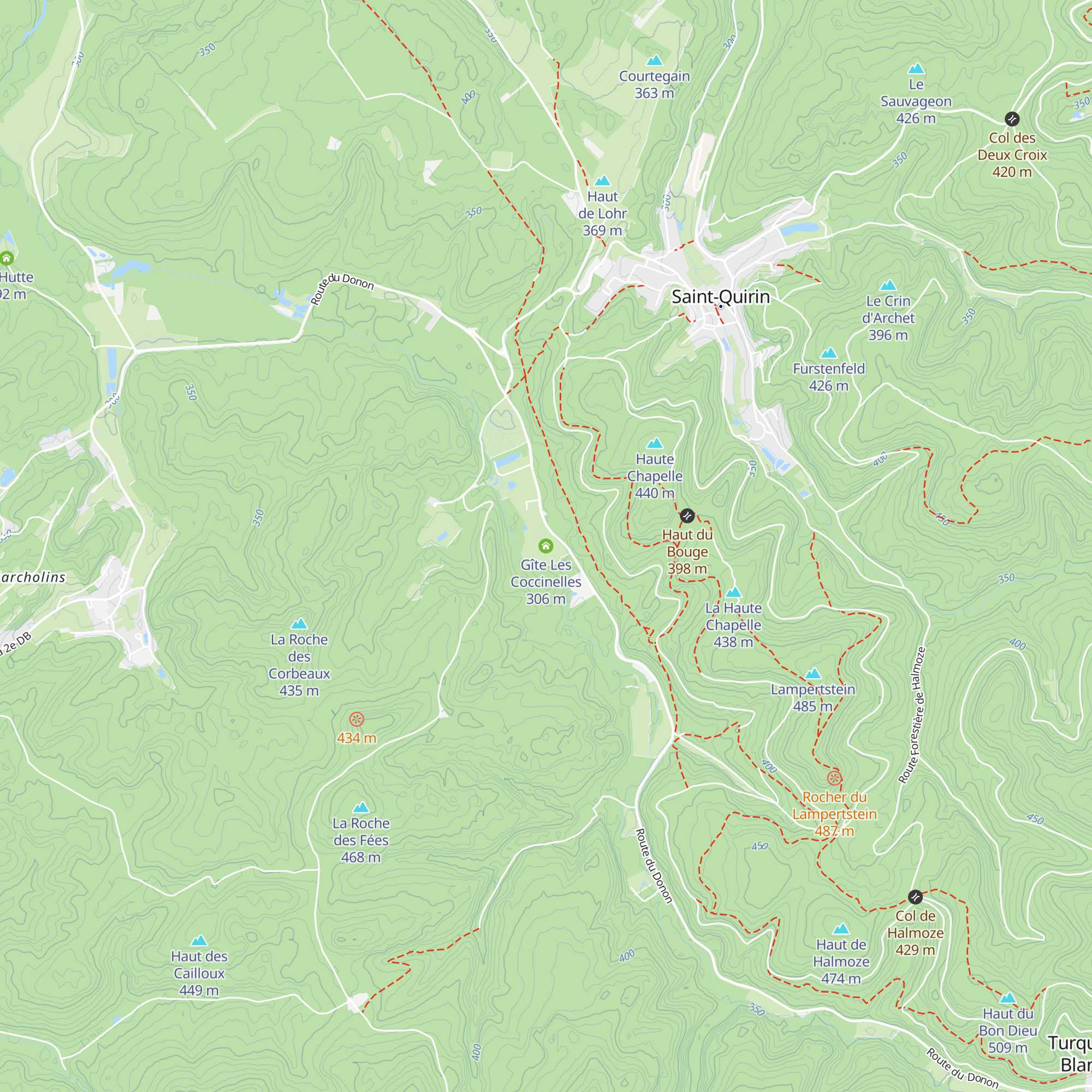 Gîte Les Coccinelles map