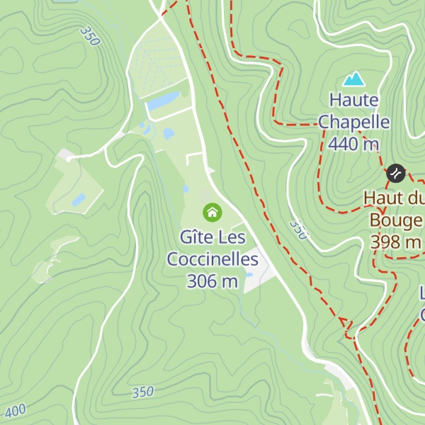 Map of Gîte Les Coccinelles