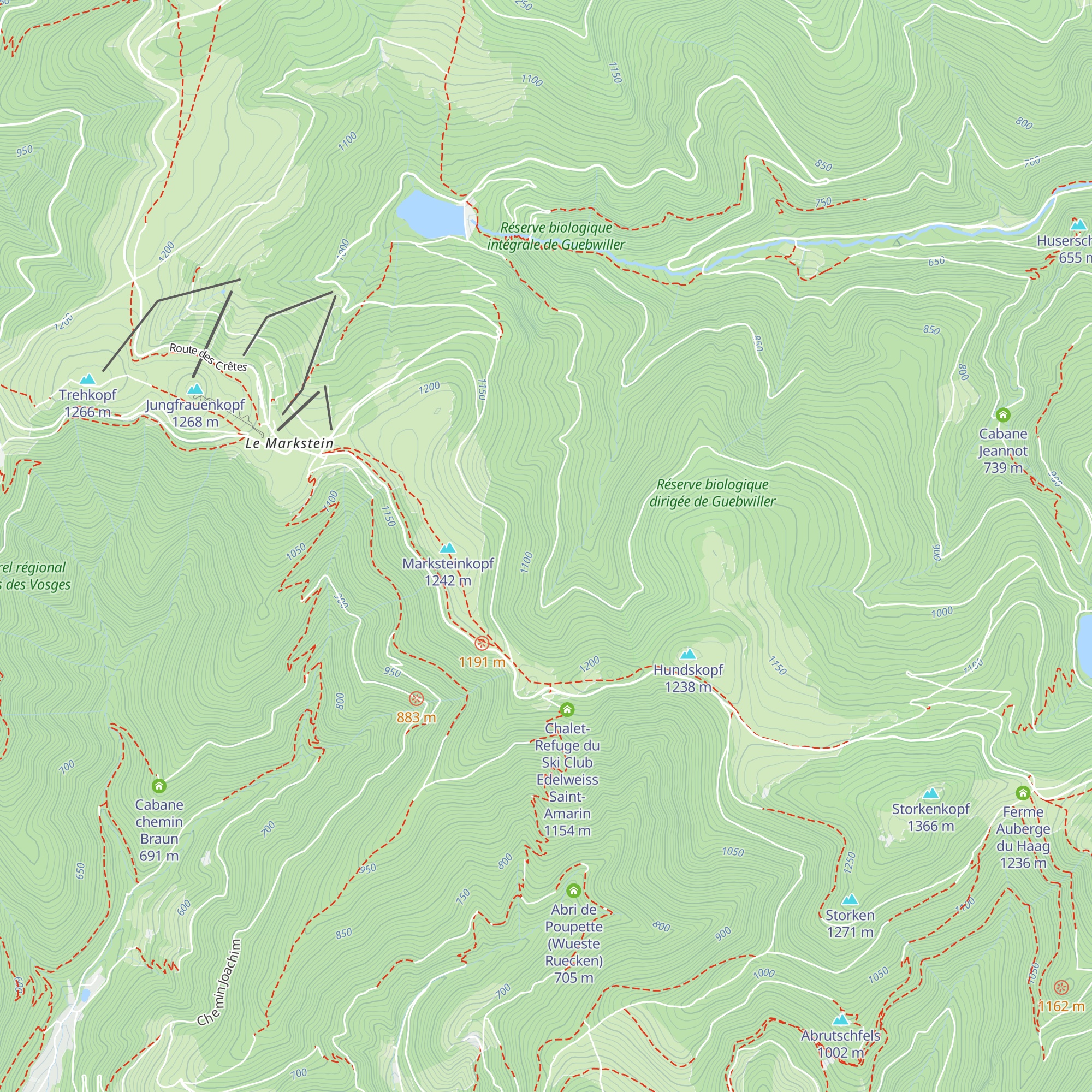 Cabane Du Hochmiss map