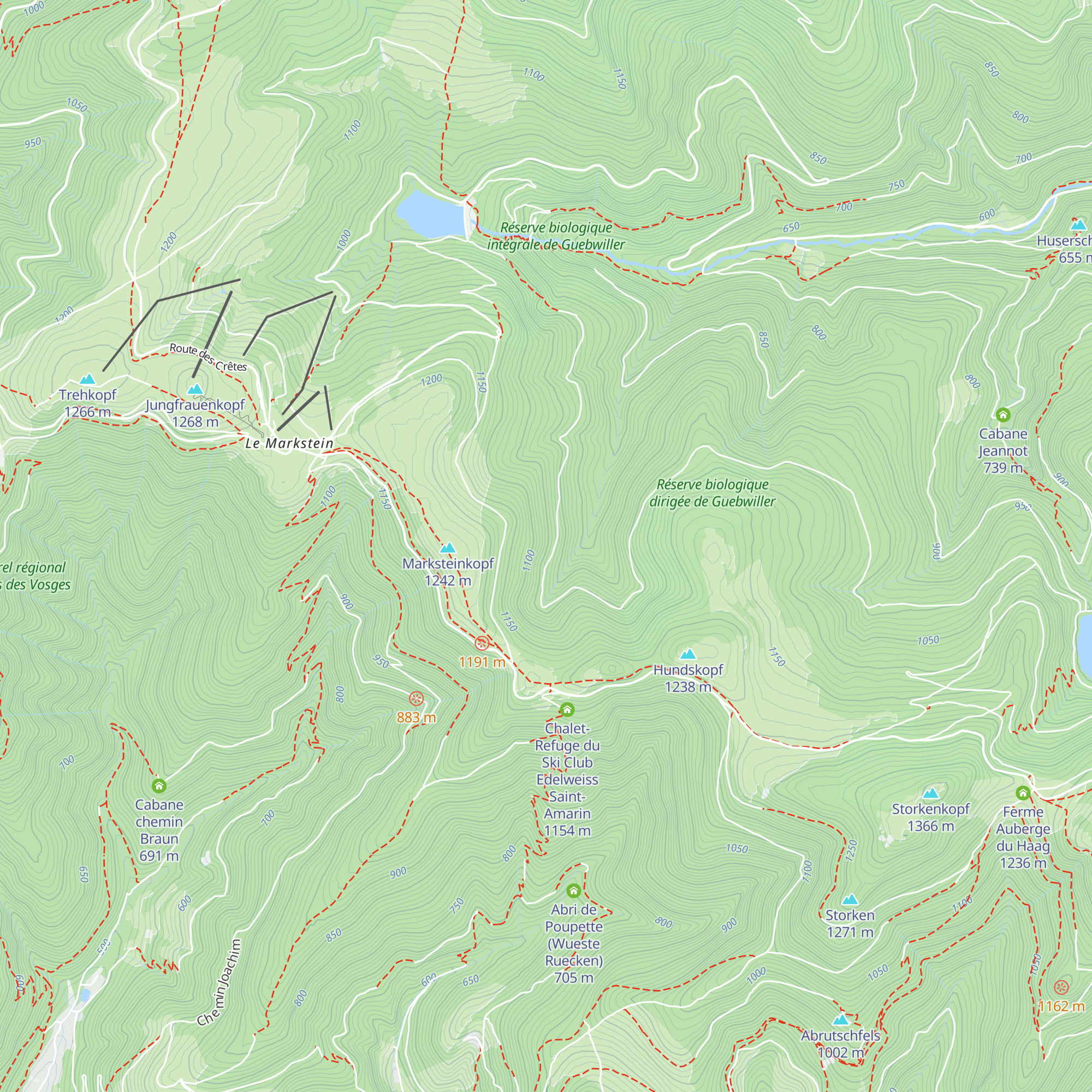 Cabane Du Hochmiss map